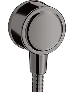hansgrohe Fixfit raccordement mural 16884330 avec clapet anti-retour, chrome noir poli