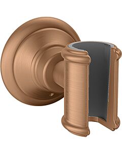 hansgrohe Brausehalter 16325140 feste Halteposition, Metall, brushed bronze