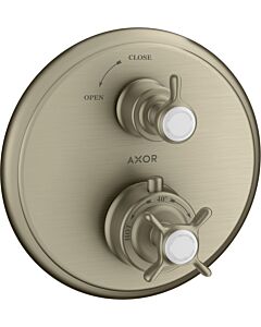 hansgrohe Fertigmontageset Axor Montreux 16800820 Unterputz-Thermostat, m. Absperrvtl. brush. nickel