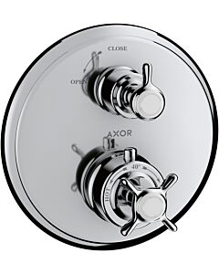 hansgrohe Fertigmontageset Axor Montreux 16800000 Unterputz Thermostat, mit Absperrventil chrom