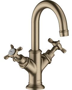hansgrohe Waschtisch-2-Griff-Armatur Axor Montreux brushed nickel, f.Handwaschbecken, mit Ablaufgarn.