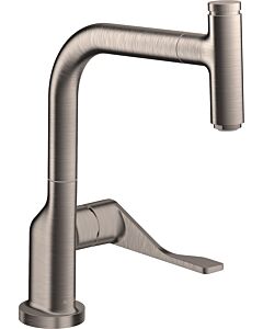 Axor Citterio Select Küchenarmatur 39861800 Edelstahl-Optik, mit Ausziehbrause