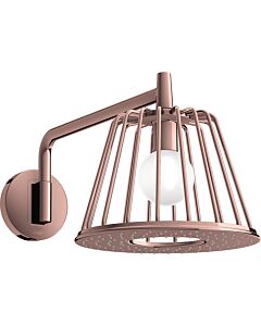 hansgrohe Axor LampShower overhead shower 26031300 with shower arm, wall mounting, polished red gold