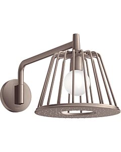 hansgrohe Axor LampShower overhead shower 26031820 with shower arm, wall mounting, brushed nickel