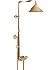 hansgrohe Axor Showerpipe 26020140 avec thermostat, douche de tête 240 2jet, bronze brossé
