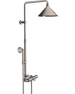 hansgrohe Axor Showerpipe 26020800 avec thermostat, douche de tête 240 2jet, optique inox