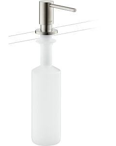 hansgrohe detergent dispenser 42818800 built-in version, stainless steel look