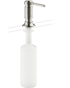 hansgrohe détergent match0 42018800 version encastrable, aspect acier inoxydable