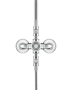 hansgrohe Axor Montreux Showerpipe 16572340 avec thermostat, douche de tête, 240mm, 1jet, chrome noir brossé