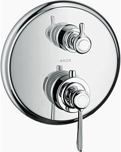 hansgrohe Axor Montreux Brausethermostat 16821000 chrom, Absperr- und Umstellventil, Hebelgriffe