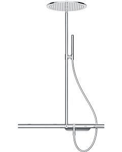 Hansgrohe Axor 800 Showerpipe 27984000 chrom, mit Thermostat, Kopfbrause und Handbrause