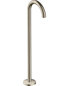 Axor Uno Wanneneinlauf 38412820 Brushed Nickel, bodenstehend, gebogen
