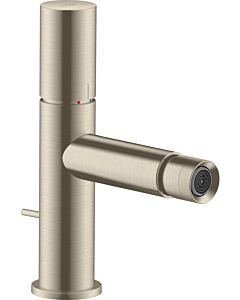 Axor Uno Bidetarmatur 45200820 Brushed Nickel, mit Zerogriff, mit Ablaufgarnitur