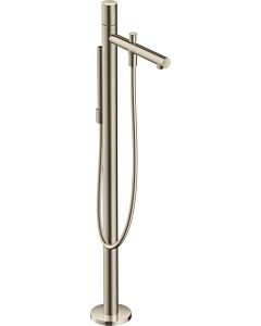 Axor Uno Wannenarmatur 45416820 Brushed Nickel, bodenstehend, mit Zerogriff