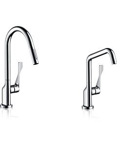 hansgrohe Axor Citterio Küchenarmatur 3985000 schwenkbarer Auslauf einstellbar, chrom