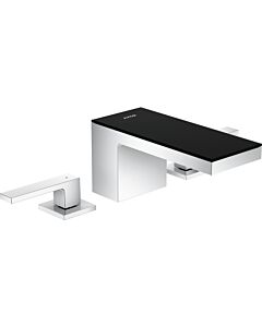hansgrohe Axor MyEdition 3 trous mitigeur lavabo 47050600 saillie 151 mm, avec bonde push-open, chromé / chromé noir