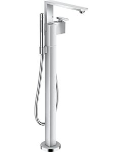 hansgrohe Axor Edge Wannenarmatur 46441000 chrom, Diamantschliff, bodenstehend, Ausladung 255mm, mit Handbrause