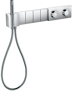 hansgrohe Axor Edge Fertigmontageset 46721000 Unterputz-Thermostatmodul, 4 Verbraucher, Diamantschliff, chrom