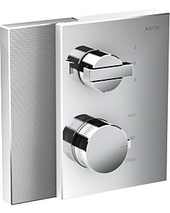 hansgrohe Axor Edge Fertigmontageset 46761000 chrom, Diamantschliff, Thermostat, Unterputz, 2x Verbraucher