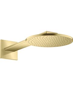 hansgrohe Axor overhead shower 35284950 with shower arm, brushed brass