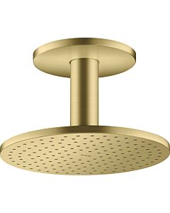 hansgrohe Axor overhead shower 35286950 with ceiling connection, brushed brass