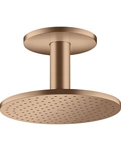 hansgrohe Axor Kopfbrause 35286310 mit Deckenanschluss, brushed red gold