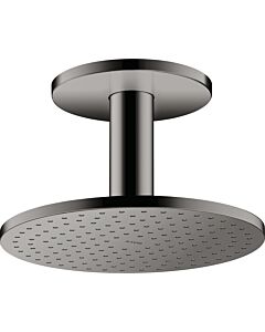 hansgrohe Axor overhead shower 35286330 with ceiling connection, polished black chrome