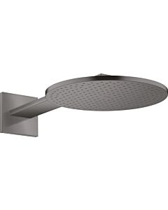 hansgrohe Axor overhead shower 35300340 with shower arm, brushed black chrome