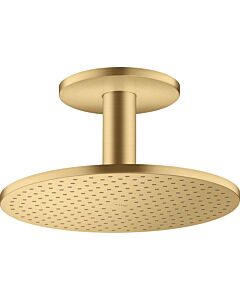 hansgrohe Axor Kopfbrause 35304250 mit Deckenanschluss, brushed gold optic