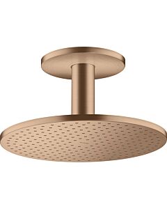 hansgrohe Axor Kopfbrause 35301310 mit Deckenanschluss, brushed red gold