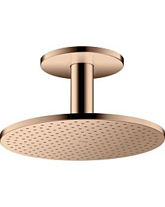 hansgrohe Axor Kopfbrause 35304300 mit Deckenanschluss, polished red gold