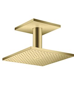 hansgrohe Douche de tête Axor 35312950 avec raccordement au plafond, laiton brossé