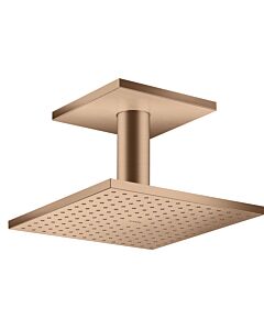 hansgrohe Axor Kopfbrause 35312310 mit Deckenanschluss, brushed red gold