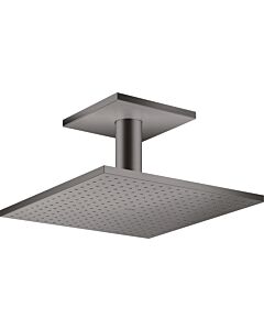 hansgrohe Axor douche de tête 35316340 avec raccordement au plafond, chrome noir brossé