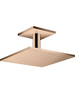 hansgrohe Douche de tête Axor 35316300 avec raccordement au plafond, or rouge poli