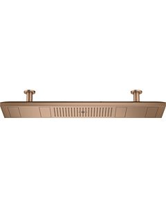hansgrohe Axor ShowerHeaven Kopfbrause 1200 4jet Axor 12427310 brushed red gold optic, mit Lichtm. 3500 K