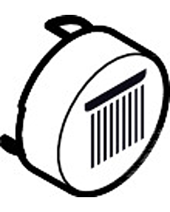 hansgrohe Druckknopf 93571880 für Unterputz-Thermostat, Taste Kopfbrause Rain groß, Edelmatt