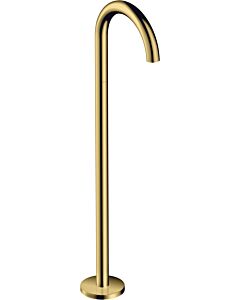 hansgrohe Axor Uno Fertigmontageset 38412990 Wanneneinlauf bodenstehend, gebogen, Ausladung 226mm, polished gold optic