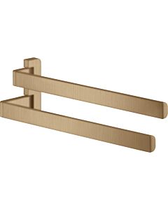 hansgrohe Axor towel rail 42821140 409mm, 2-arm, pivoting, brushed bronze