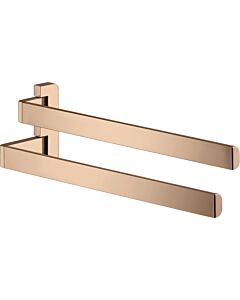 hansgrohe Axor porte-serviettes 42821300 409 mm, 2 bras, pivotante , or rouge poli