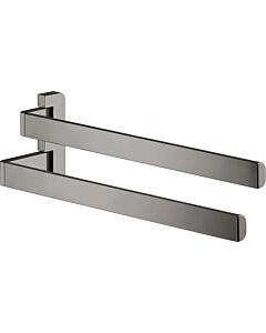 hansgrohe Axor towel rail 42821330 409mm, 2-arm, pivoting, polished black chrome
