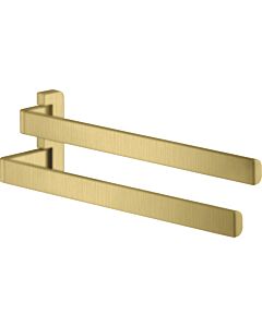 hansgrohe Axor porte-serviettes 42821950 409mm, 2 bras, pivotante , laiton brossé
