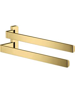 hansgrohe Axor porte-serviettes 42821990 409mm, 2 bras, pivotante , optique or poli