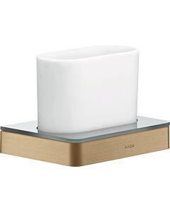 hansgrohe Verre dentaire Axor 42834140 verre, montage mural, bronze brossé
