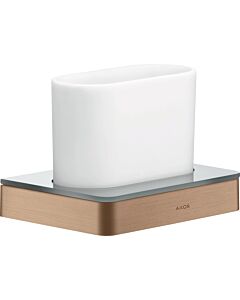 hansgrohe Axor tooth glass 42834310 glass, wall-mounted, brushed red gold