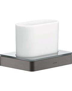 hansgrohe Axor tooth glass 42834340 glass, wall-mounted, brushed black chrome