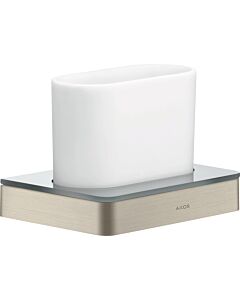 hansgrohe Axor tooth glass 42834820 glass, wall mounting, brushed nickel