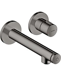 hansgrohe Axor Uno kit de montage final 45112330 mitigeur lavabo encastré , avec saillie 158mm, chrome noir poli
