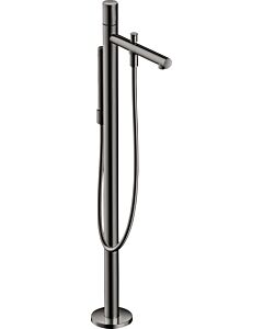 hansgrohe Axor Uno set prêt à monter 45416330 mitigeur bain-marie, sur pied, avec poignée zéro, chrome noir poli