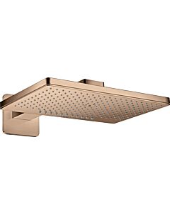 hansgrohe Axor overhead shower 35275300 with shower arm, rosette, polished red gold
